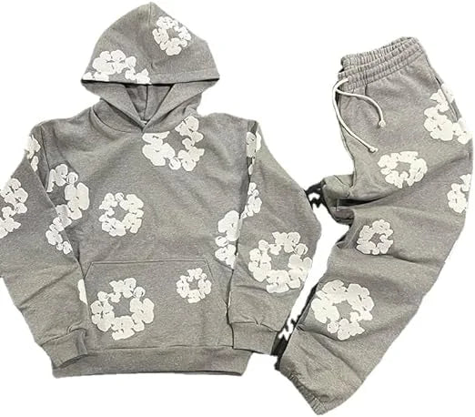 Grey denim tears tracksuit