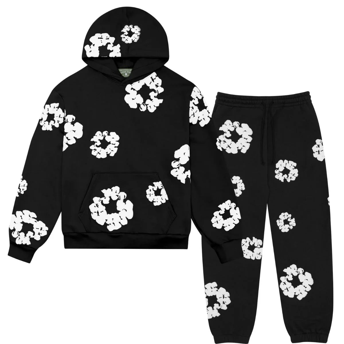 Black denim tears tracksuit