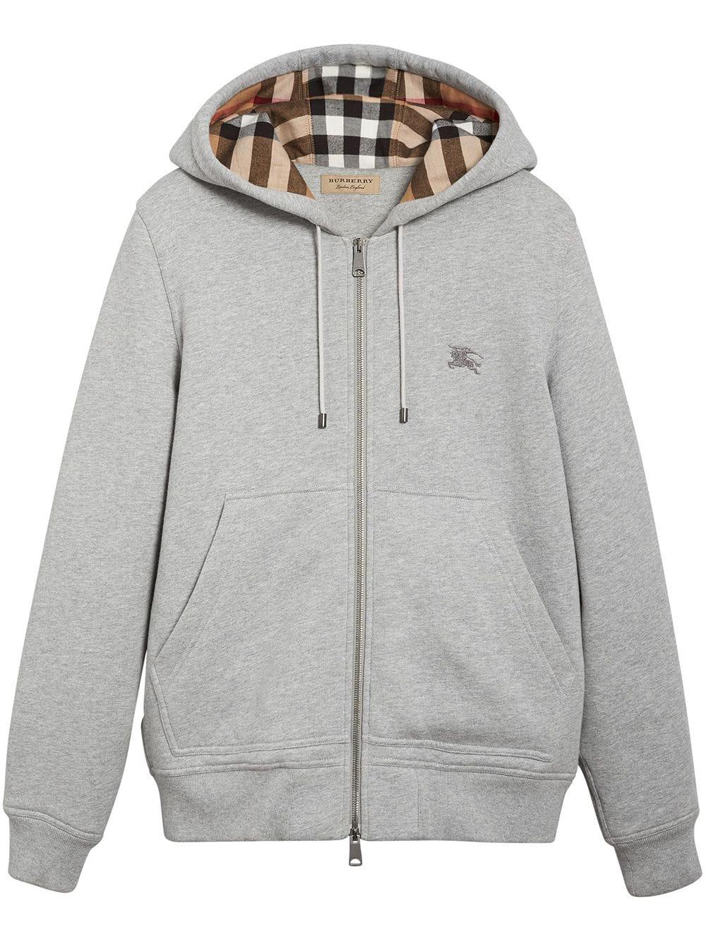 Grey Burberry hoodie